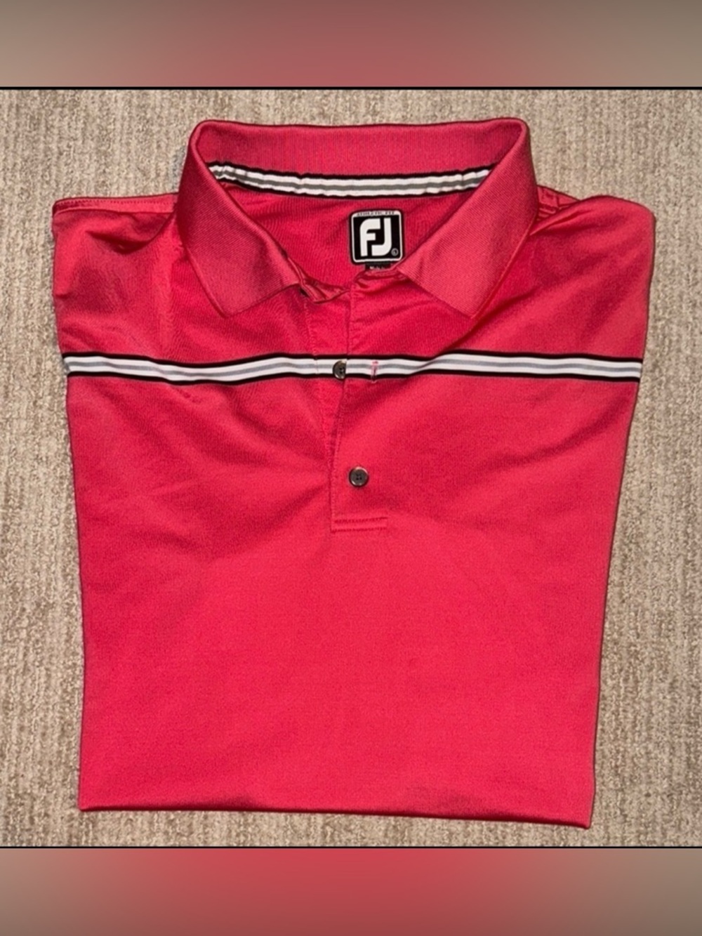 FootJoy Performance Polo Men’s L Red Shirt